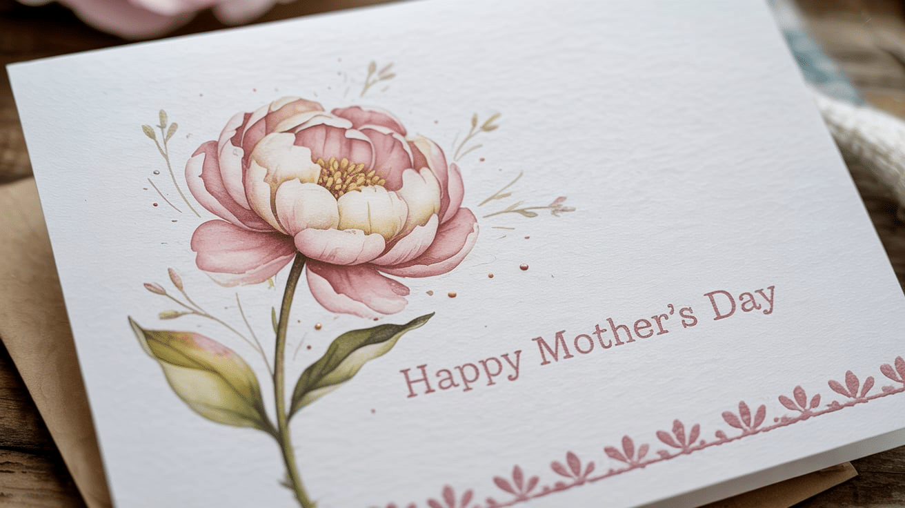 handmade mother's day card