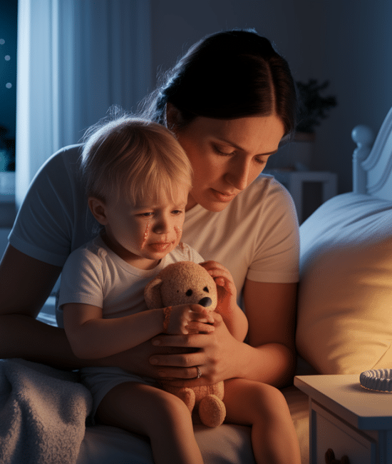 why does my toddler wake up crying