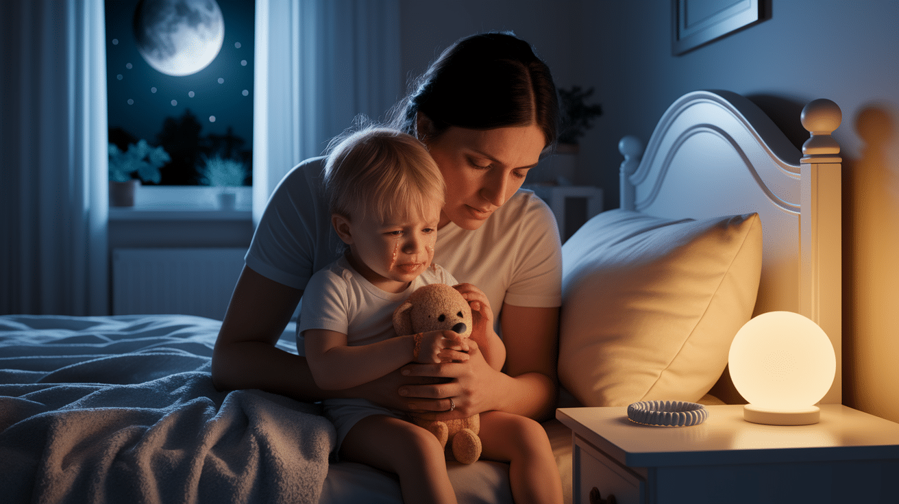 why does my toddler wake up crying