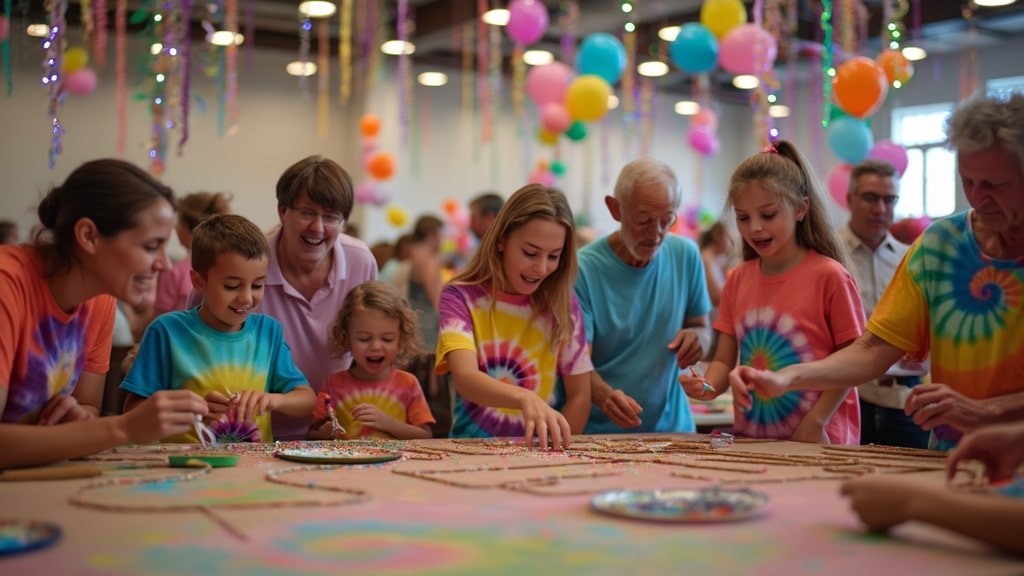 cheerful family members playing during reunion