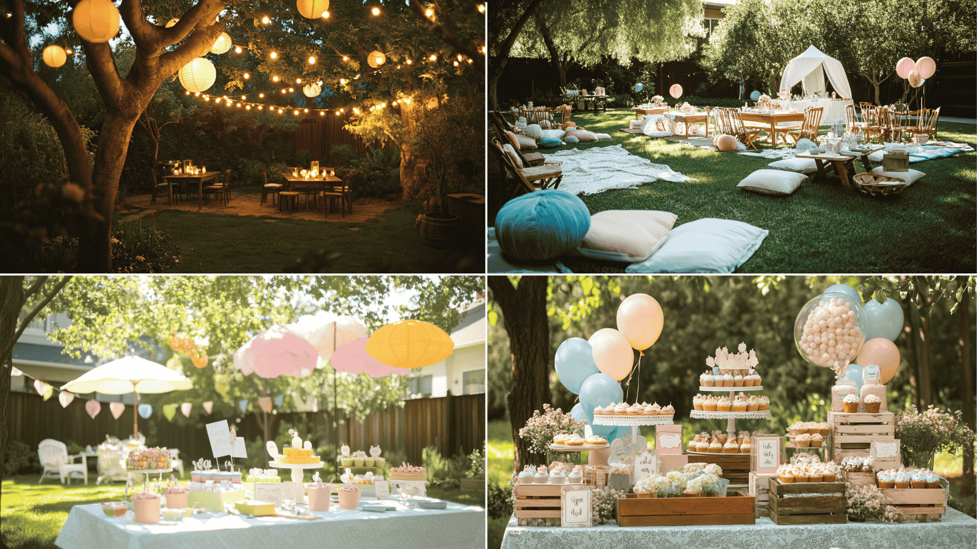 17 Low-Budget Backyard Baby Shower Decorations & Ideas