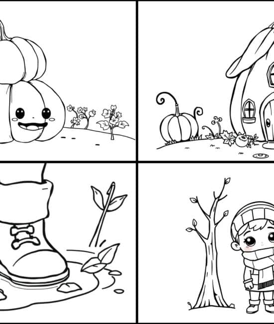 25 Free Printable Fall Coloring Sheet for Kids