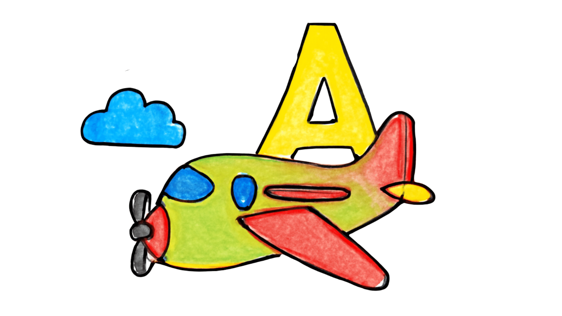 Airplane_Letter_A_Template