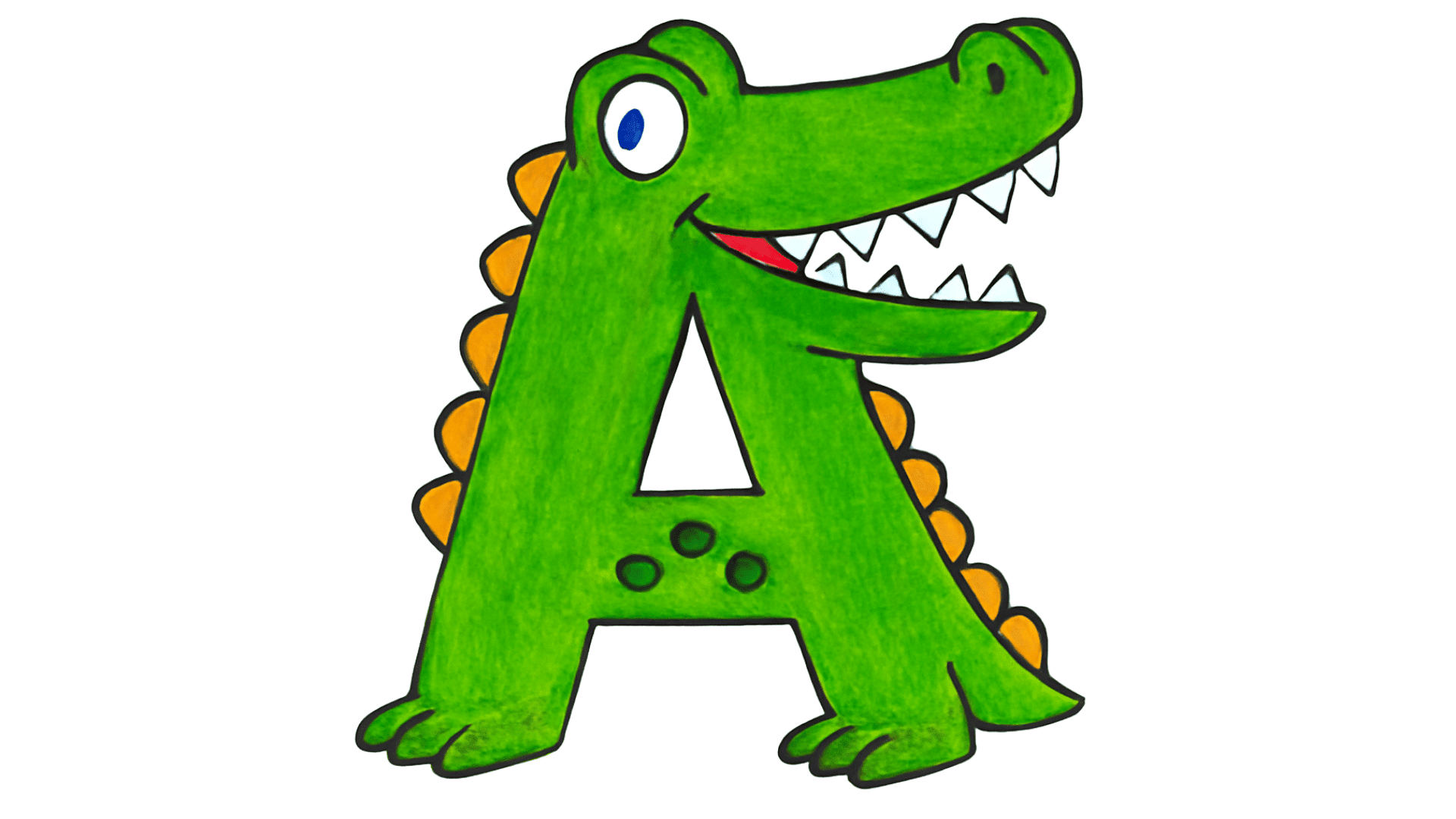 Alligator_Letter_A_Template