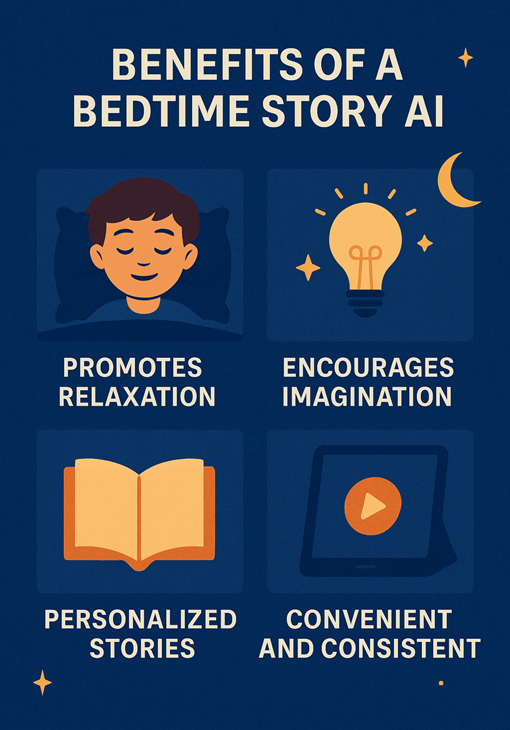 Benefits of a bedtime story reader AI
