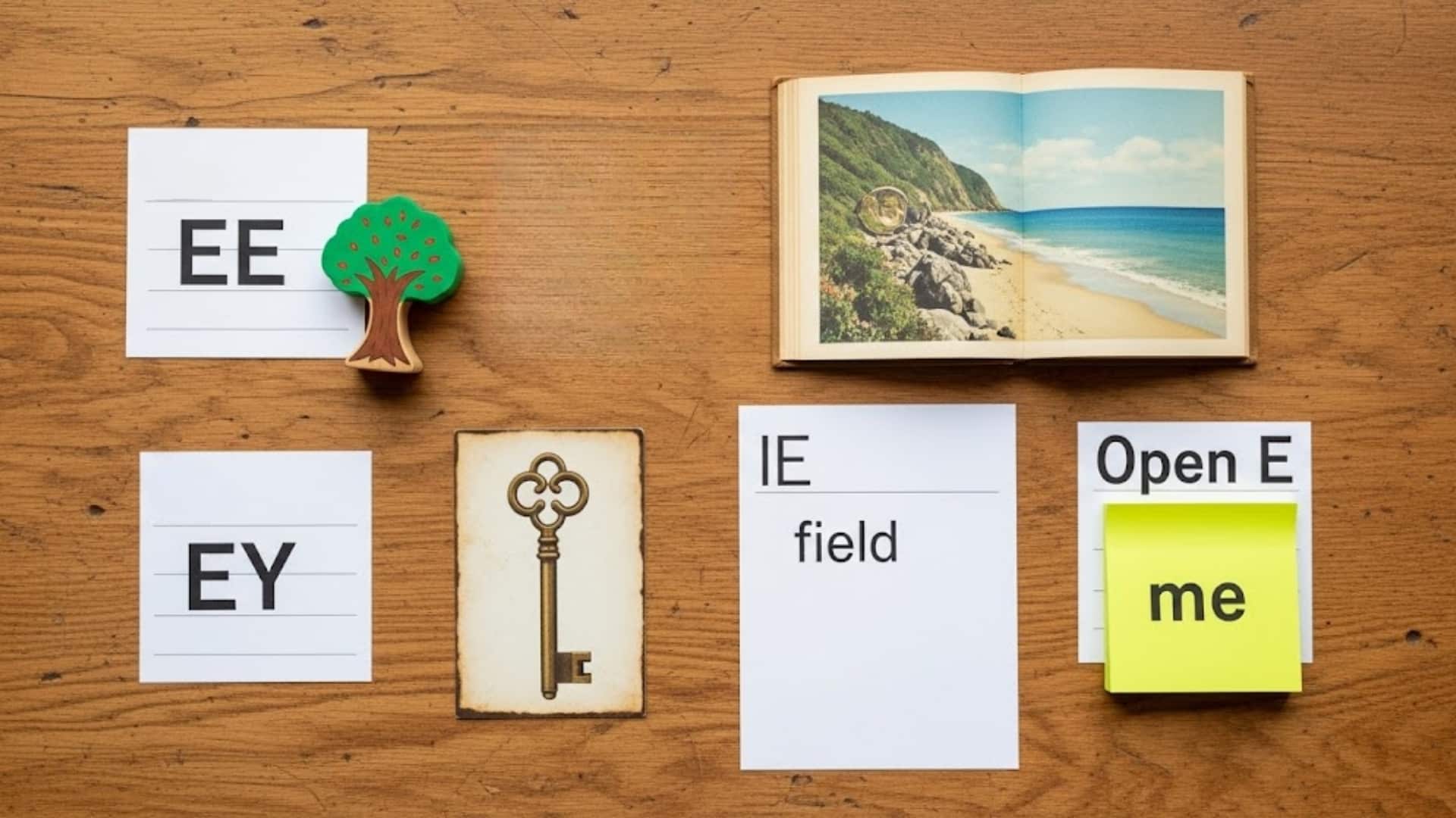 Examples of Long E Vowel Team Words