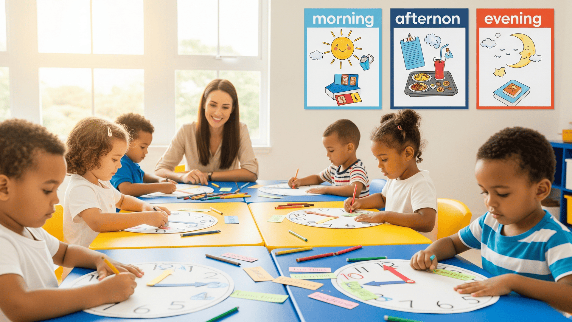 Kindergarten_Time_Telling_Worksheets