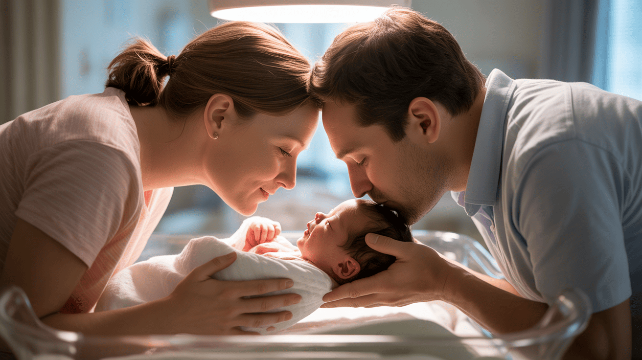 Parents_Kissing_Babys_Forehead