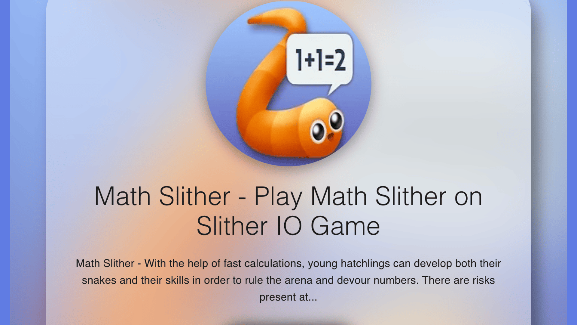 Platform_4SlitherGameio