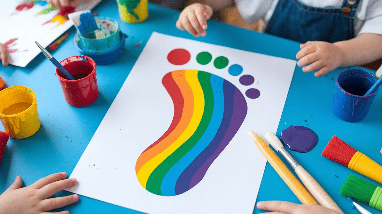 Rainbow_Footprint_Craft