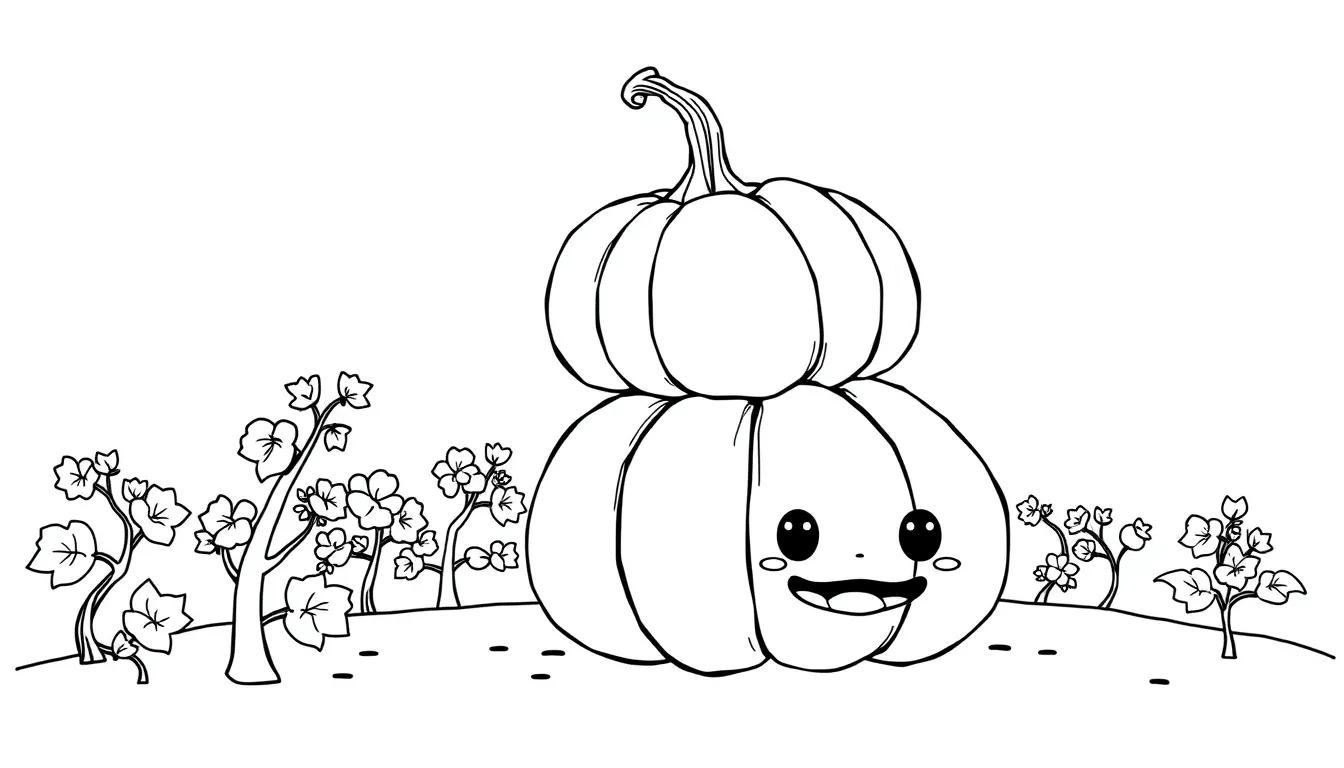 Stacked_Pumpkins_with_a_Smiling_Face