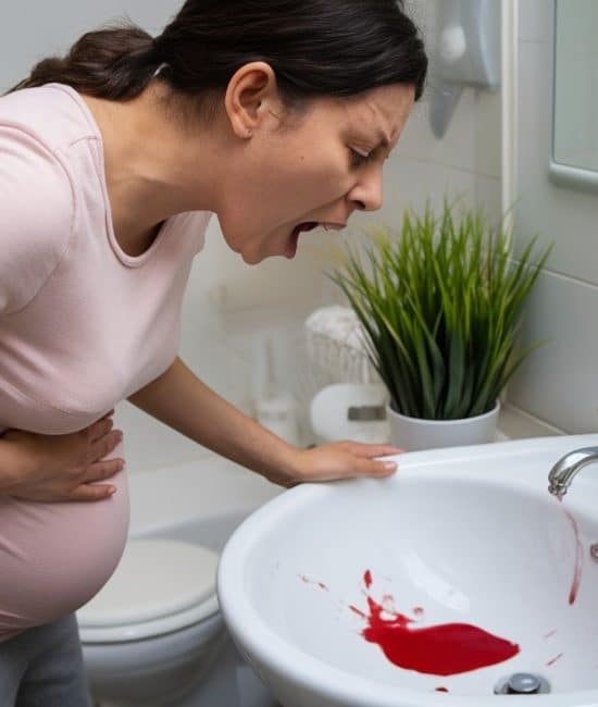 vomiting blood during pregnancy