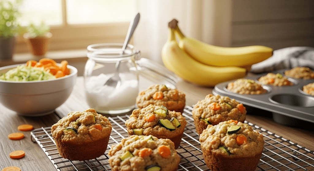 Banana_Veggie_Muffins_Zucchini__Carrot
