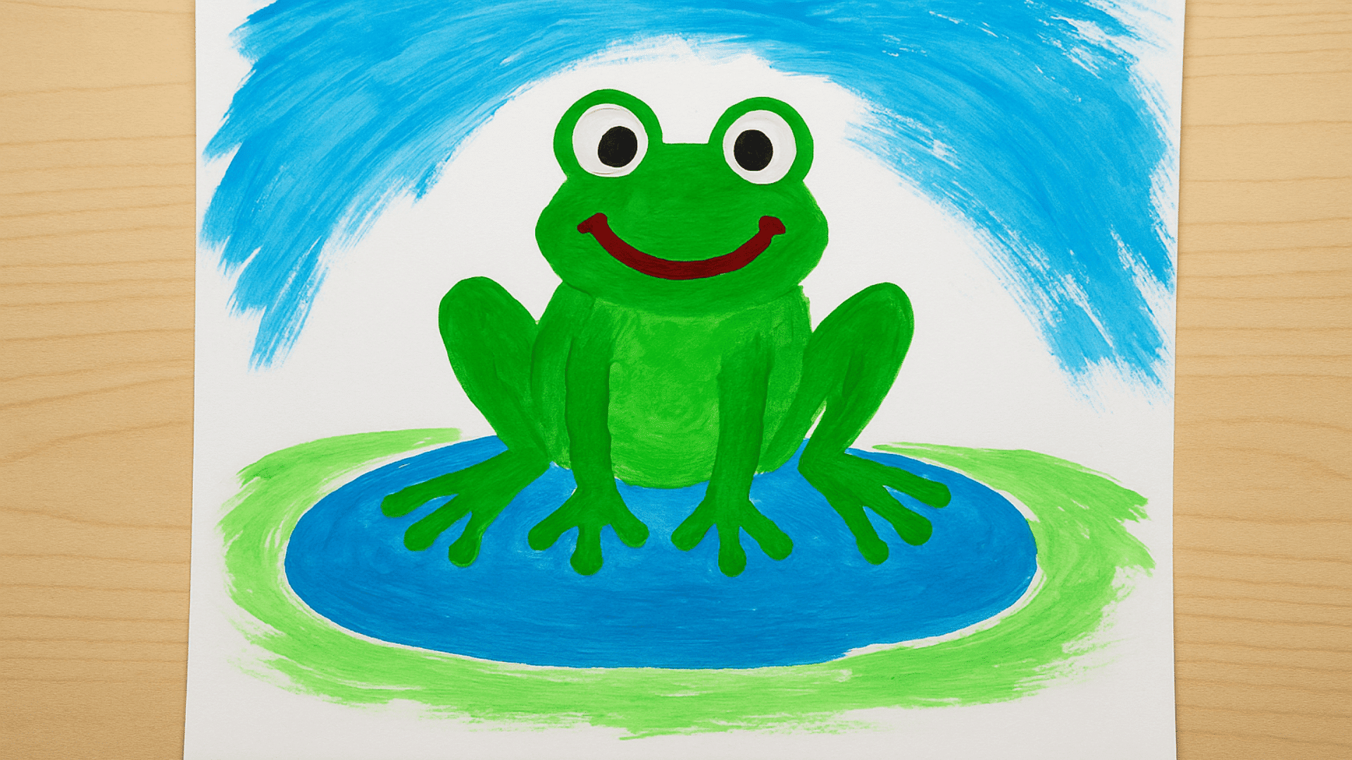 Finger_Paint_Frog_Pond