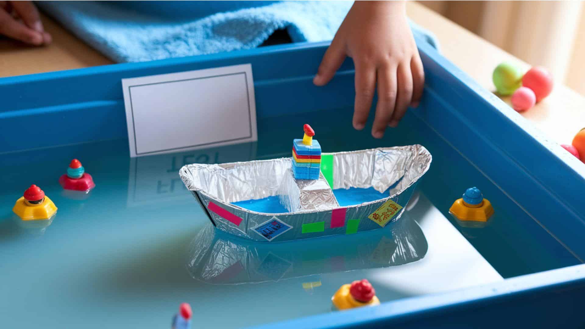 Foil_Boat_Decorating_and_Floating_Test