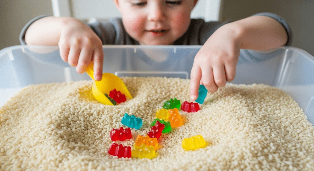 Gummy_Bear_Dig_in_Rice