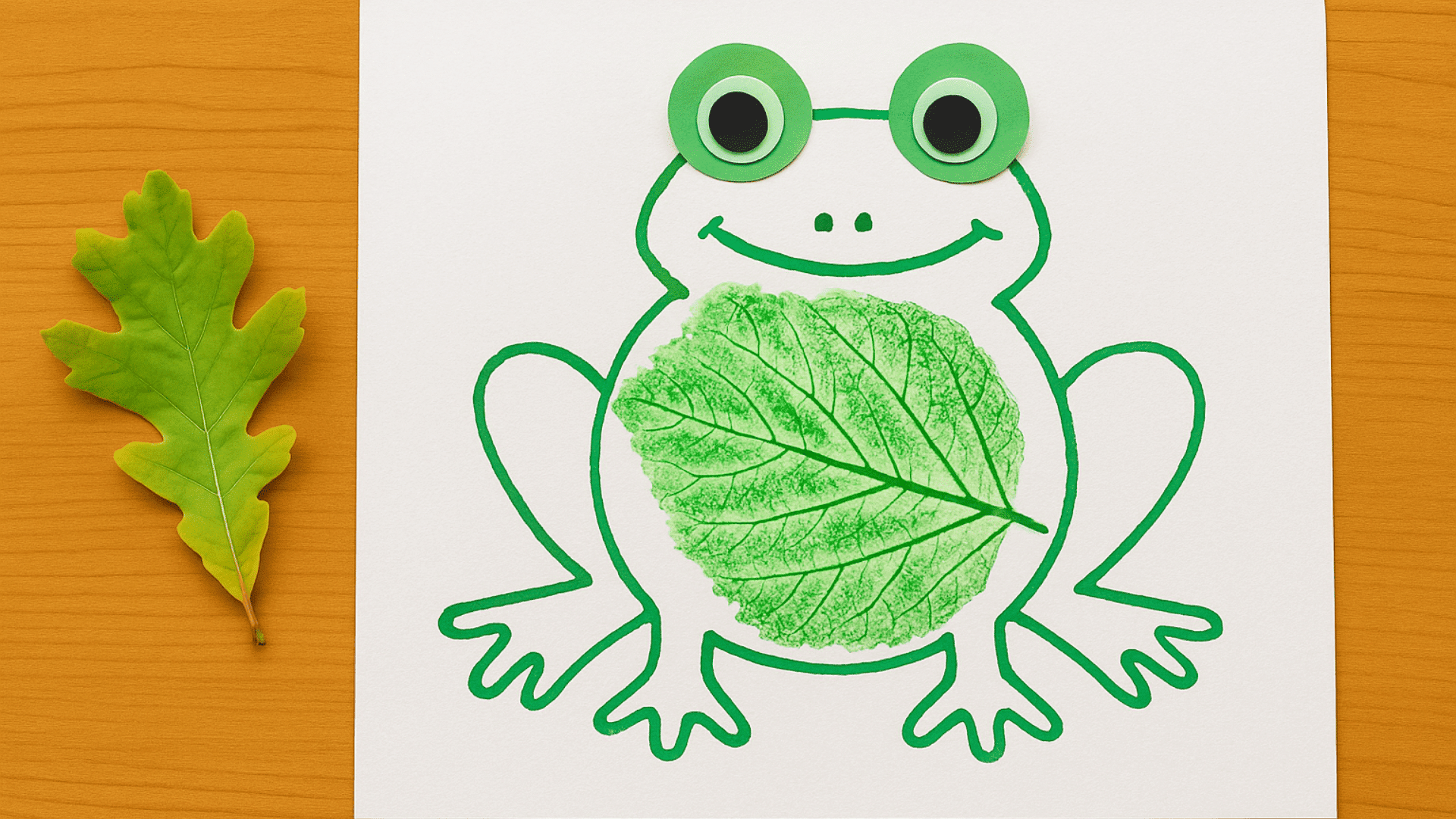 Leaf_Print_Frog_Art