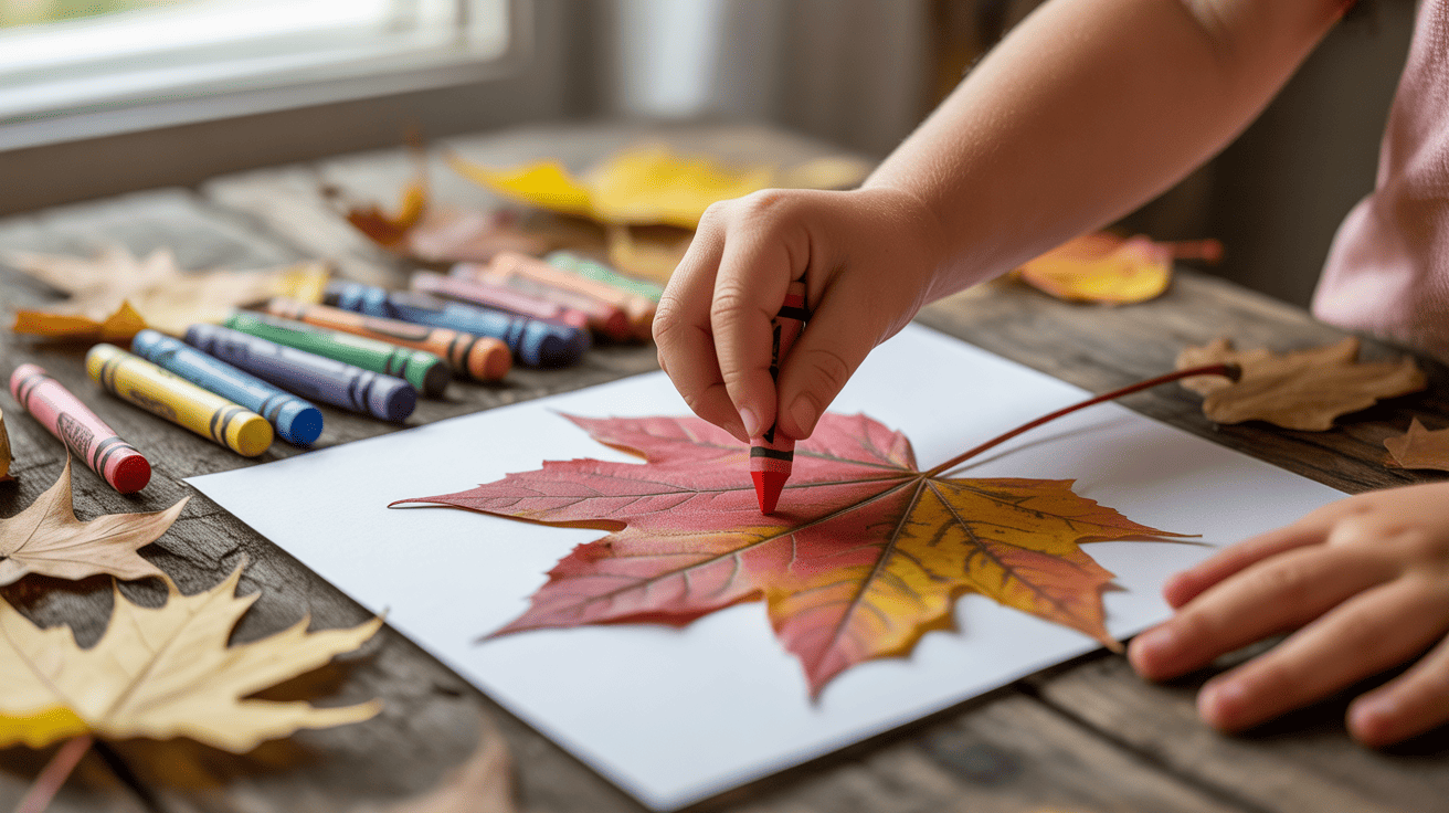 Leaf_Rubbings_Art_Project