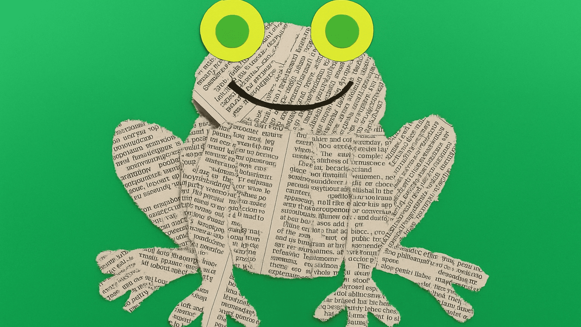 Newspaper_Frog_Collage