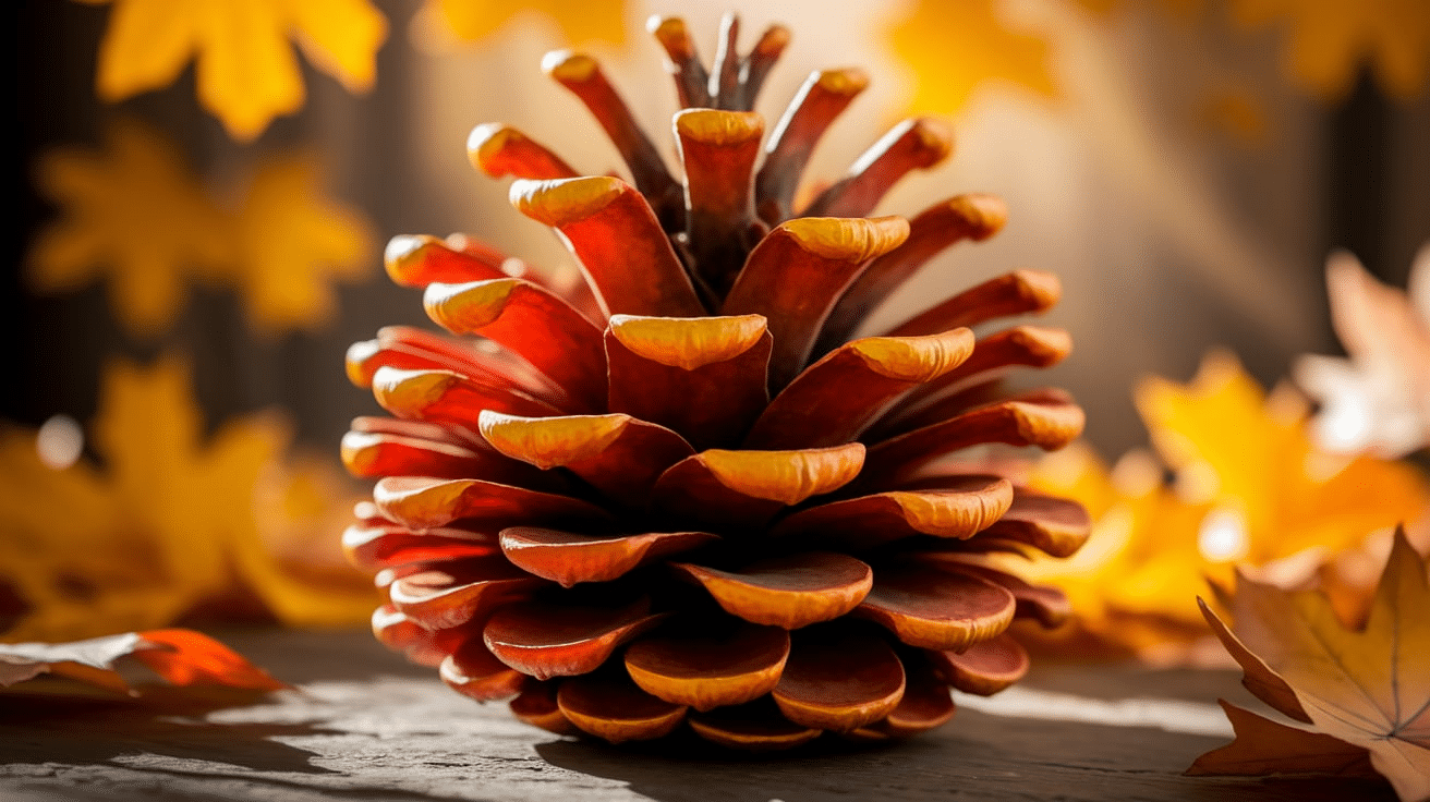 Pinecone_Painting_with_Autumn_Colors
