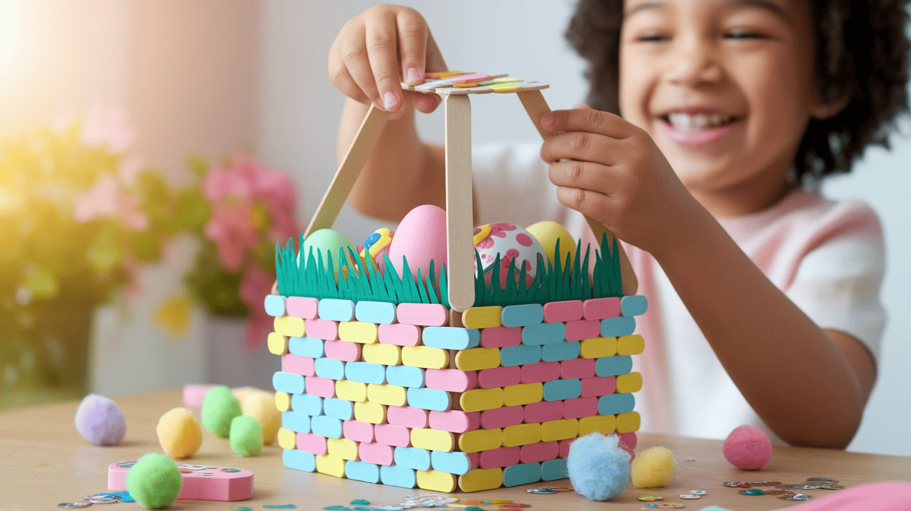 Popsicle_Stick_Easter_Basket