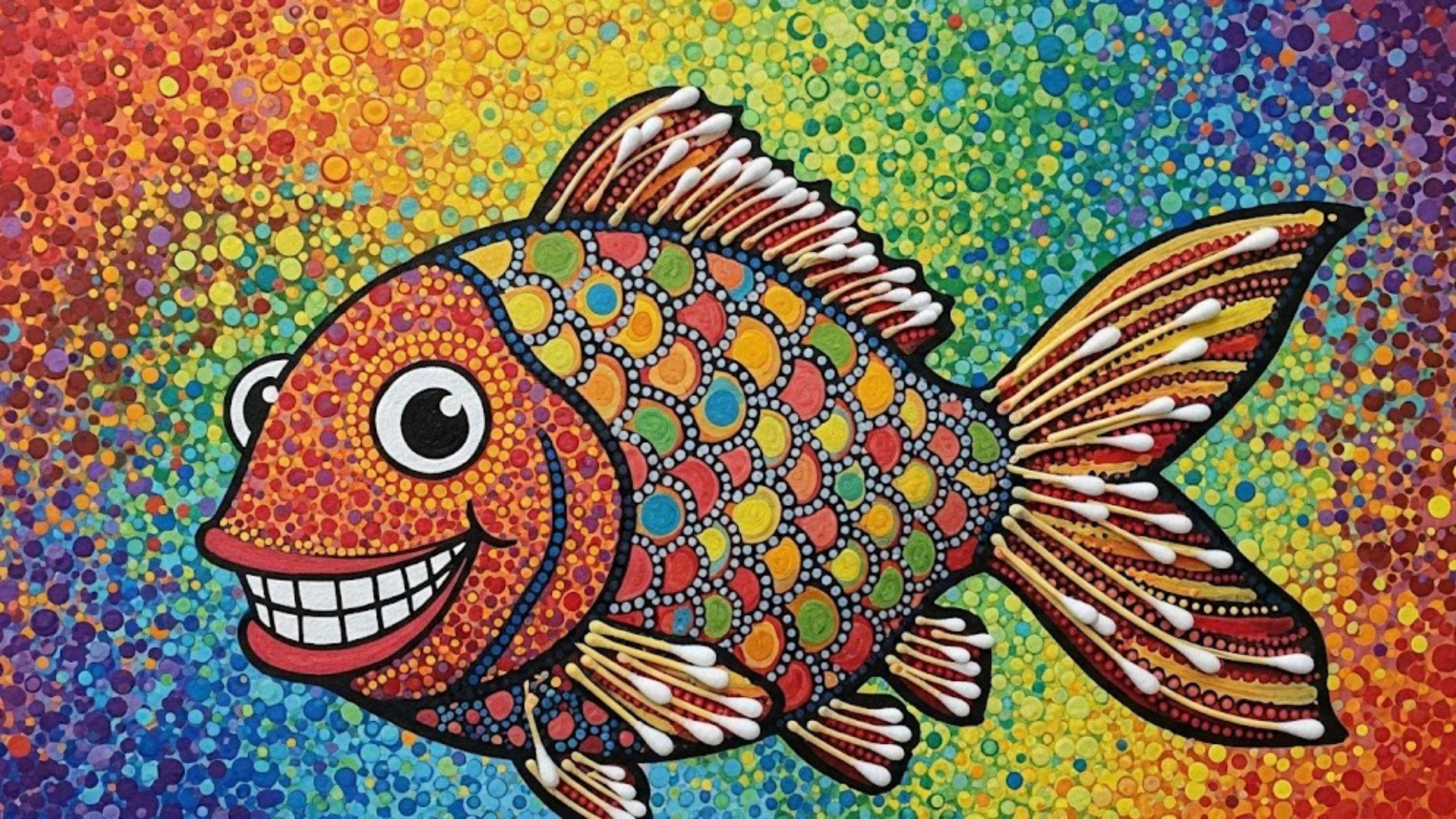 Q-tip_Painted_Fish