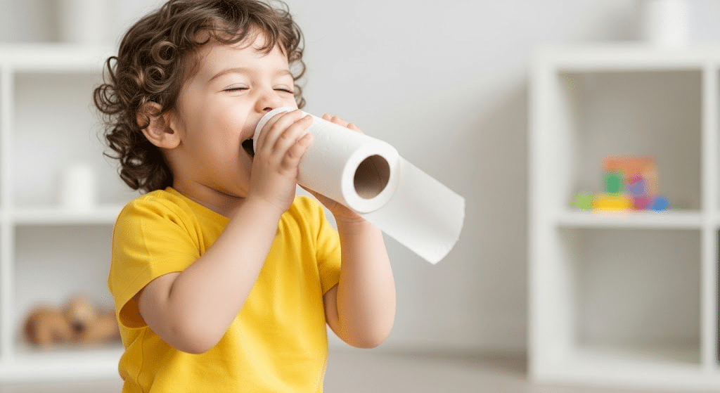 Singing_into_Paper_Towel_Rolls