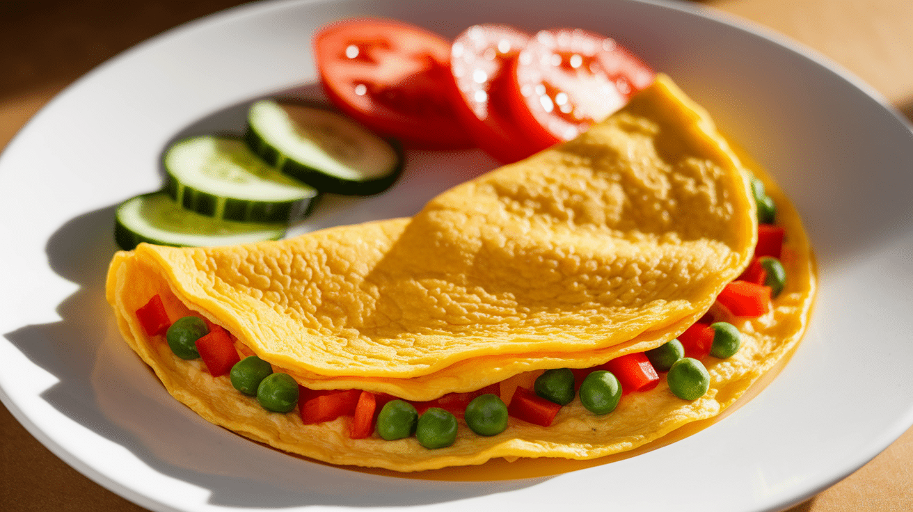 Cheese and Veggie Omelet