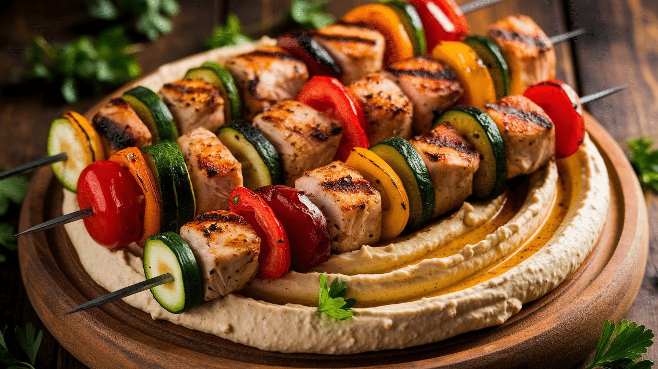 Chicken and Veggie Skewers