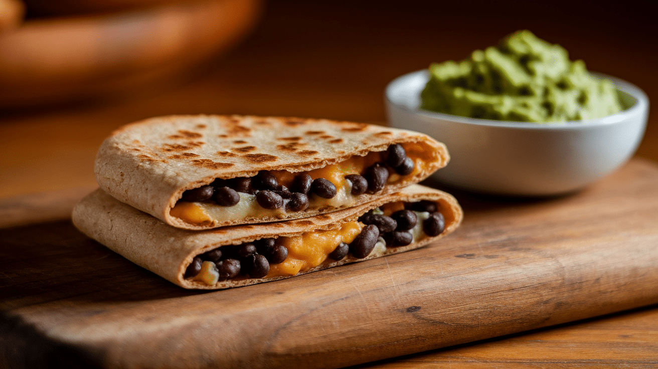 Mini Quesadilla with Beans and Cheese