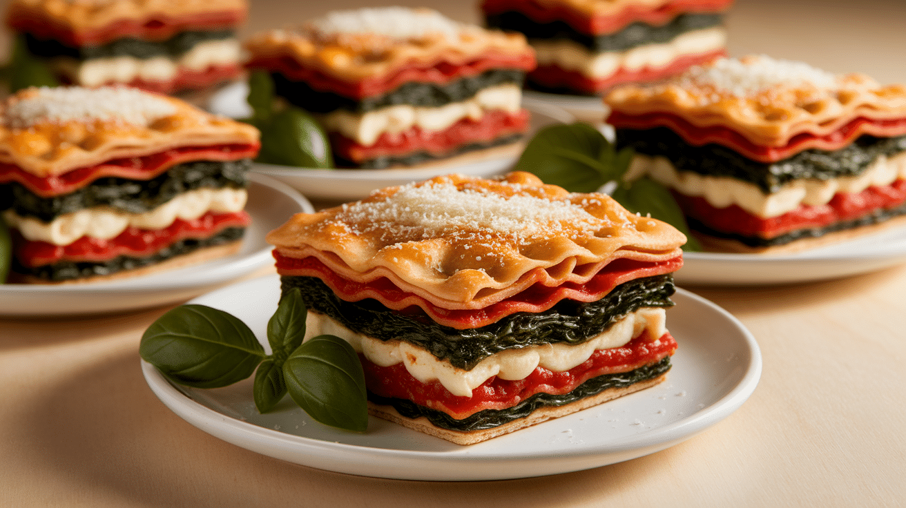 Mini Spinach and Cheese Lasagna