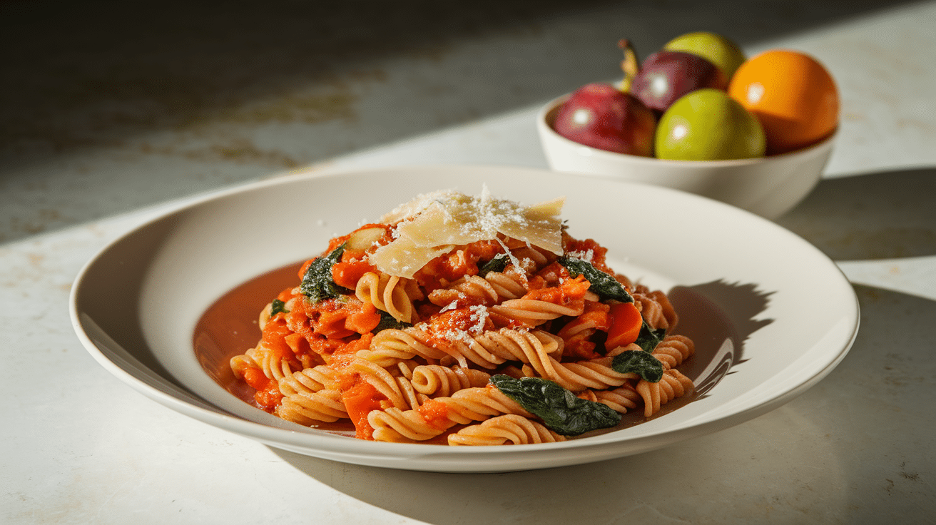 Pasta with Veggie Sauce