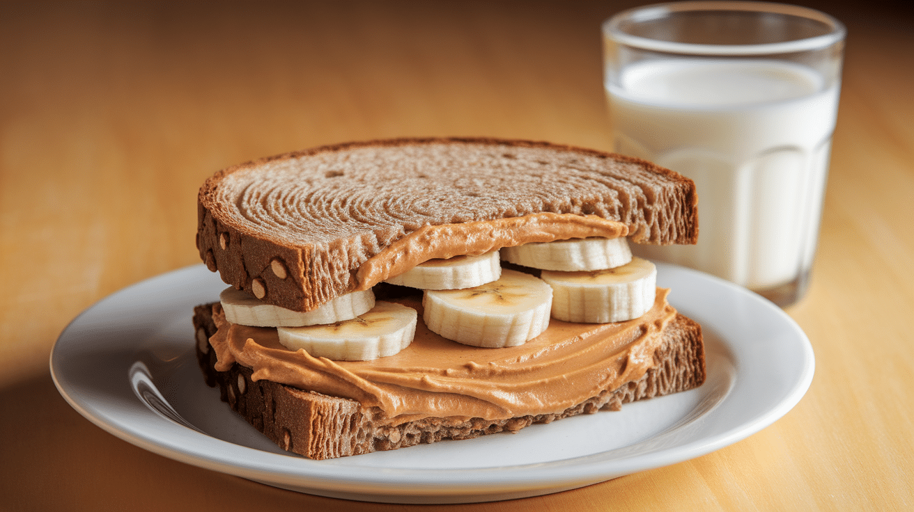 Peanut Butter and Banana Sandwich