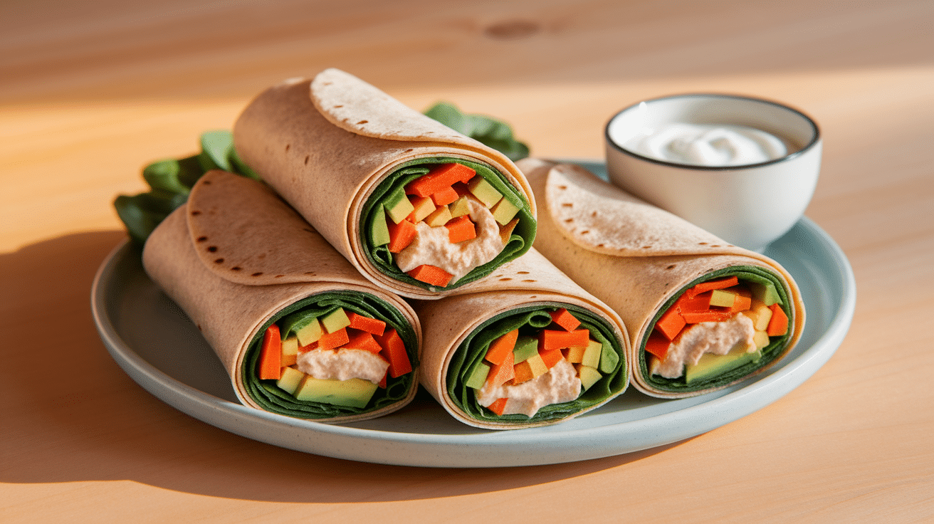 Rainbow Veggie Wrap