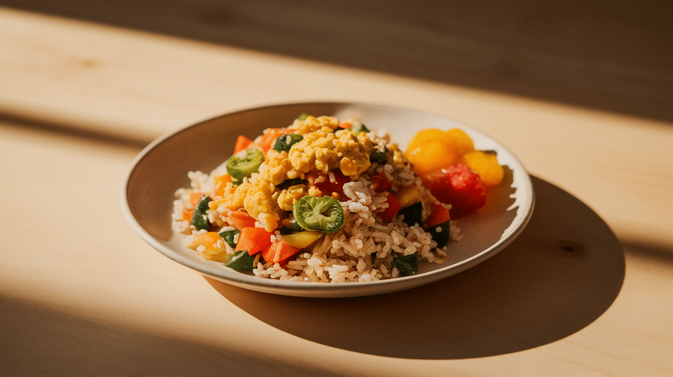 Rice and Veggie Stir-Fry