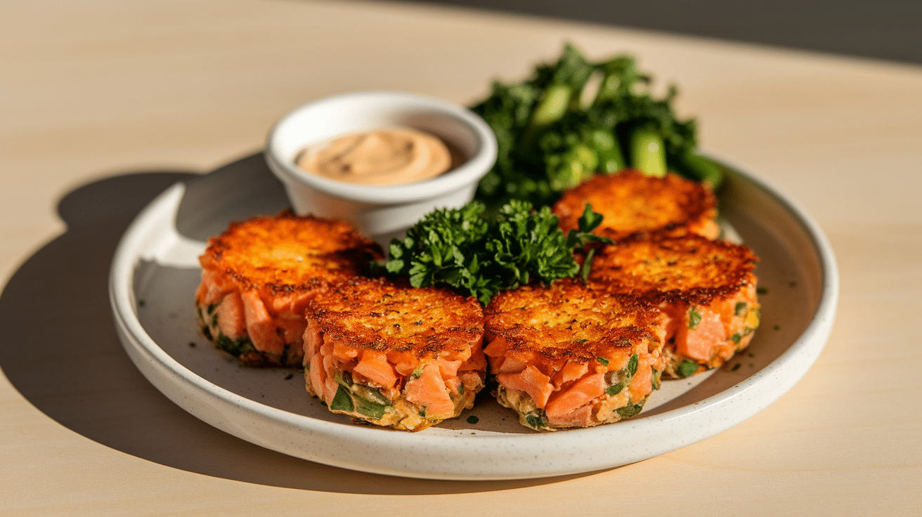 Salmon and Sweet Potato Cakes