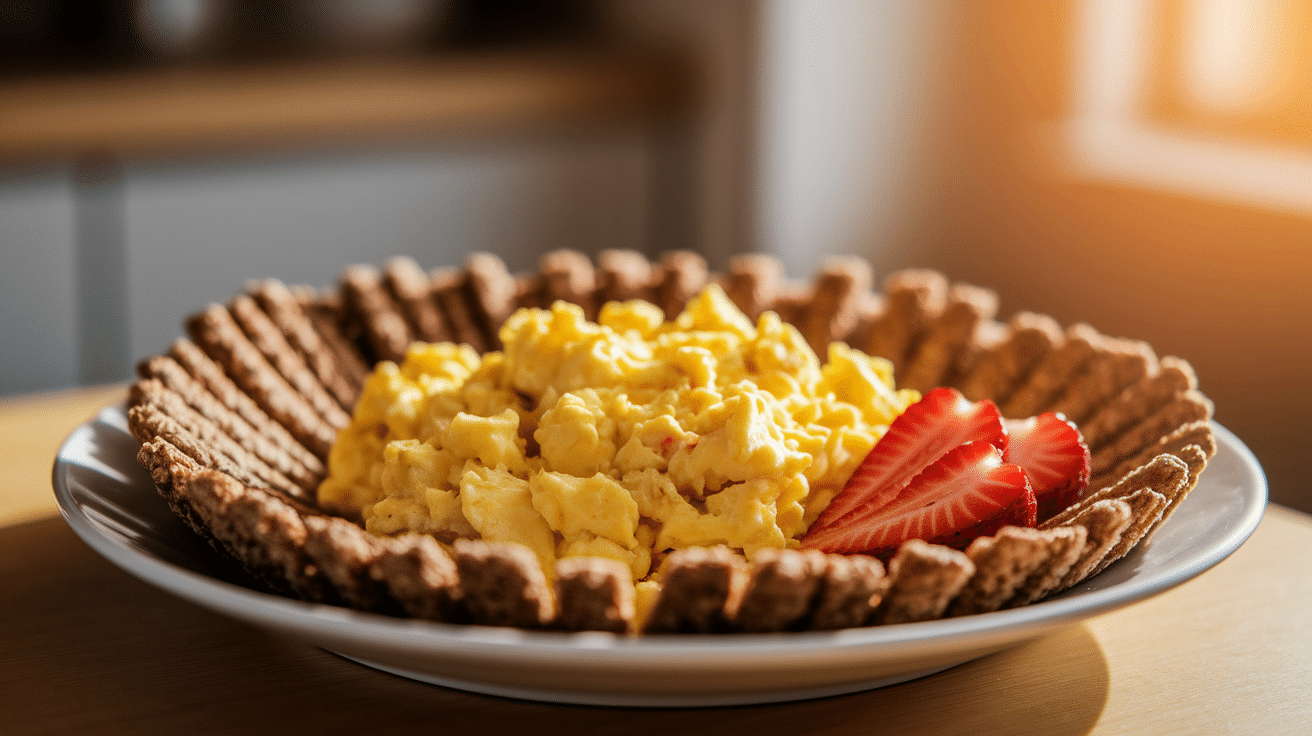 Scrambled Eggs with Toast