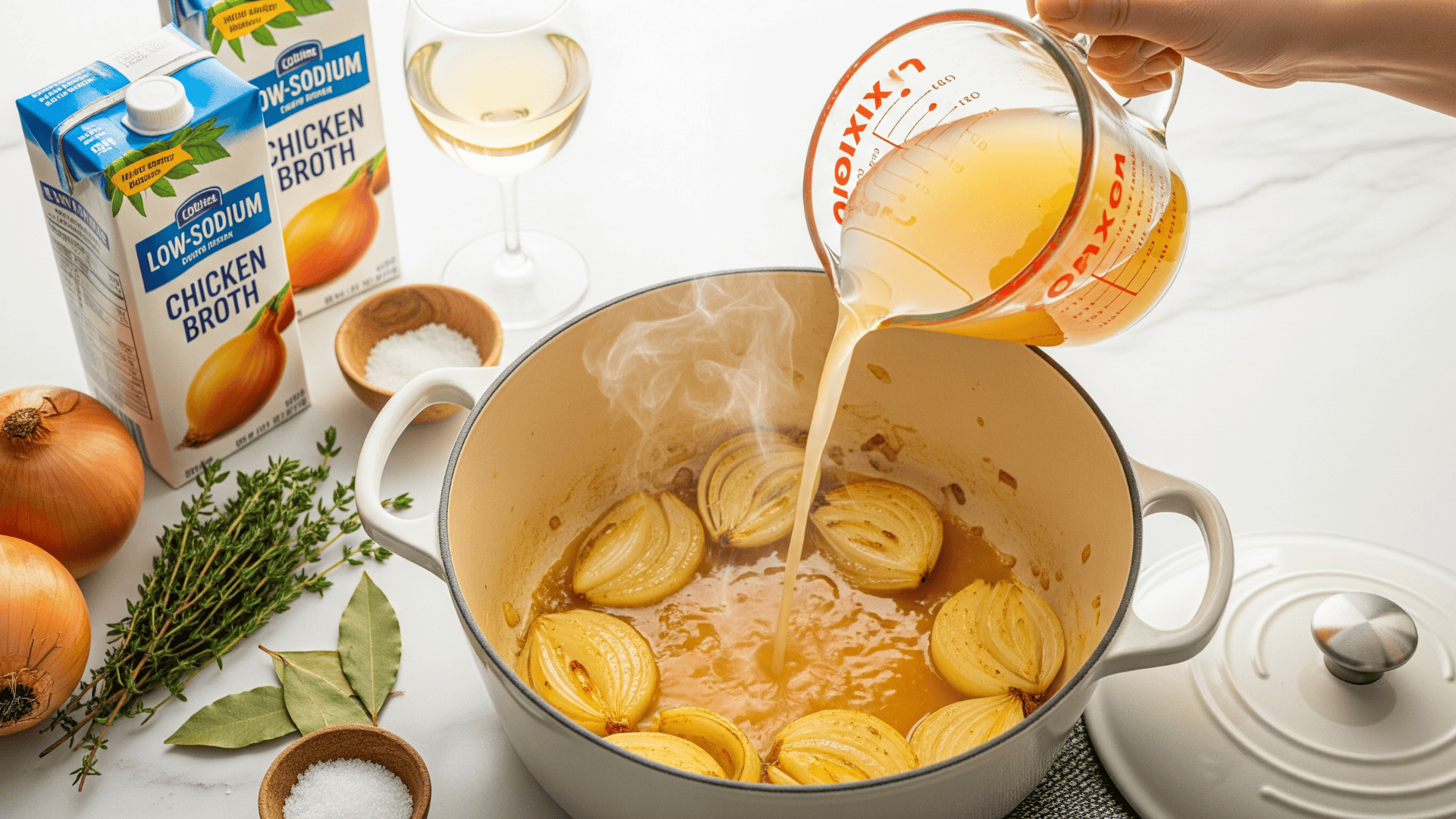 french onion soup with chicken broth