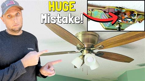 Parent making mistake installing ceiling fan too low