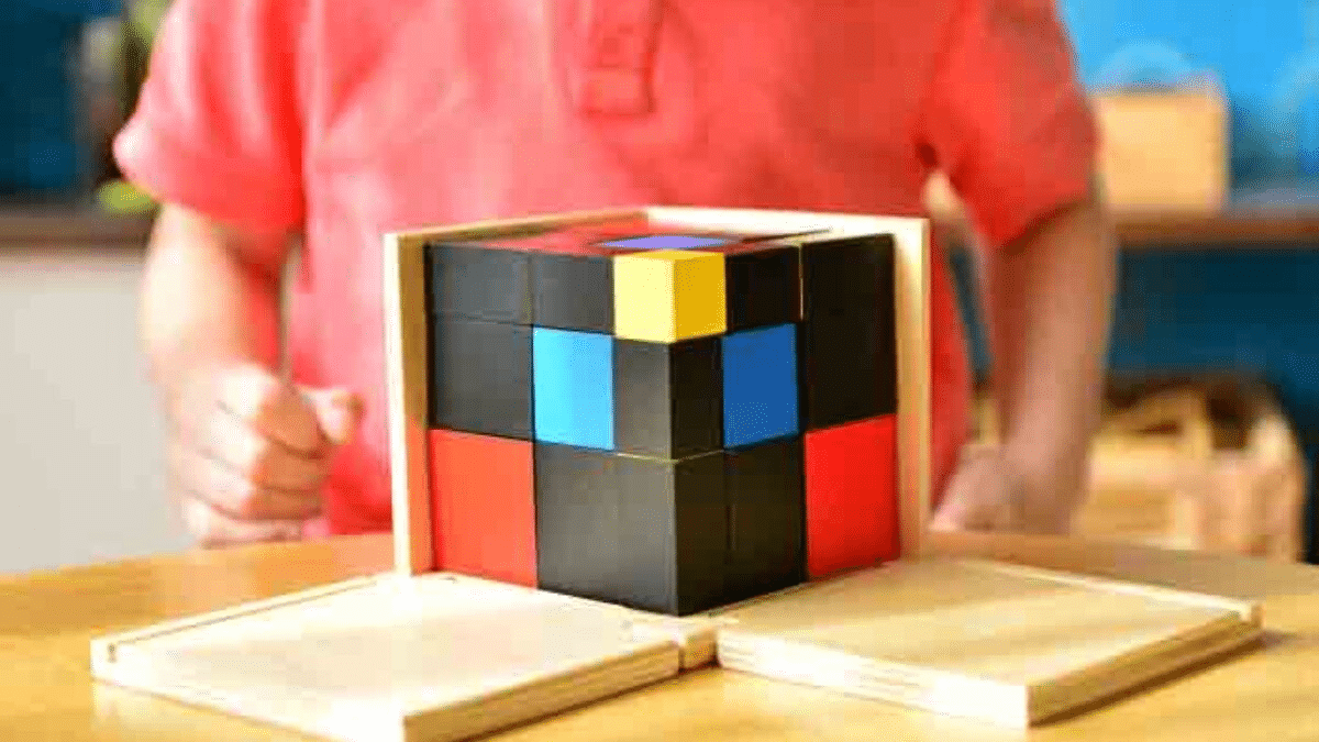 Montessori Trinomial Cube