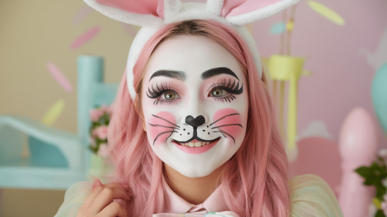 a photo of a person with a cute and chee