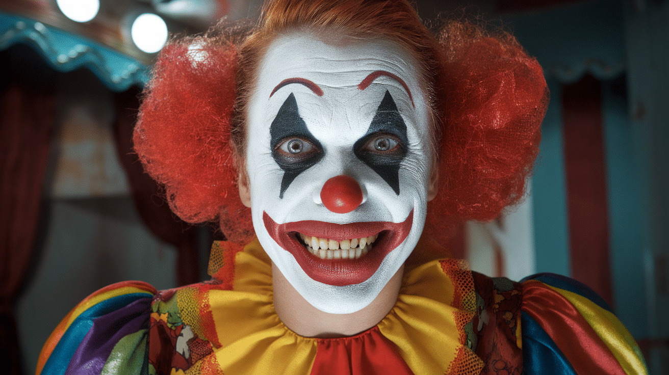 a photo of a person with a terrifying