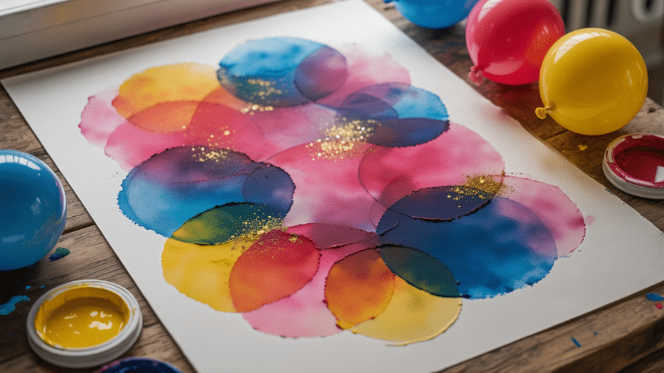 balloon stamping art