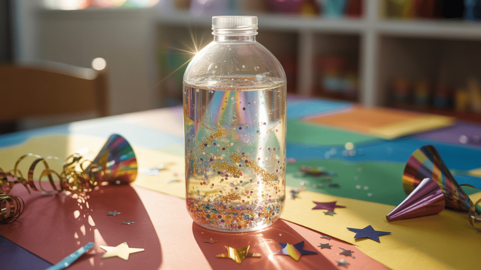 confetti sensory bottle