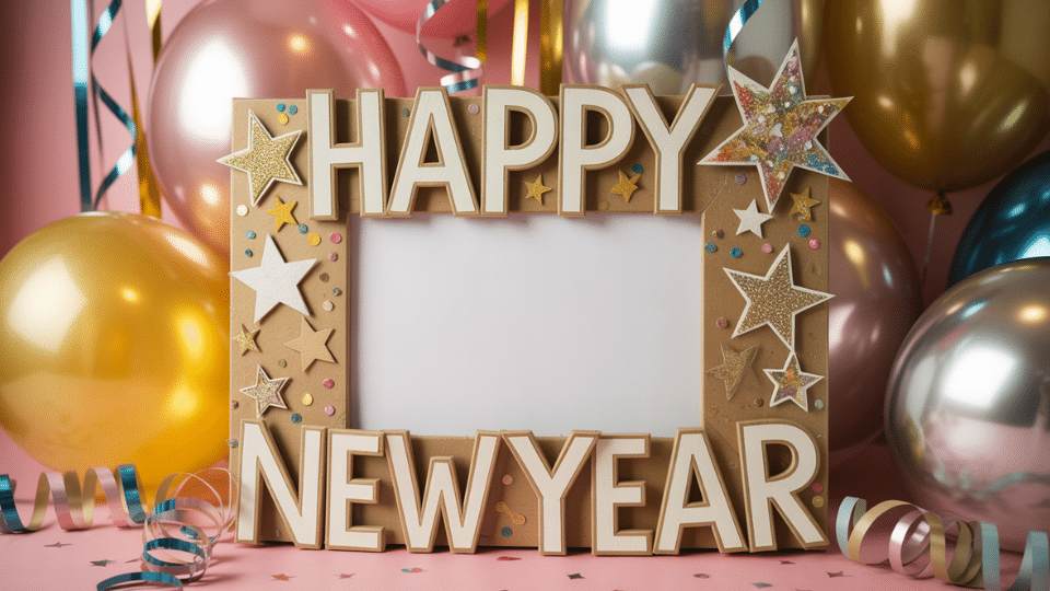 diy party photo frame