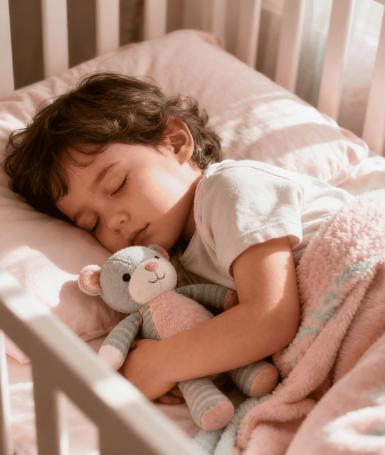 feature image when can babies sleep with a stuffed animal safely