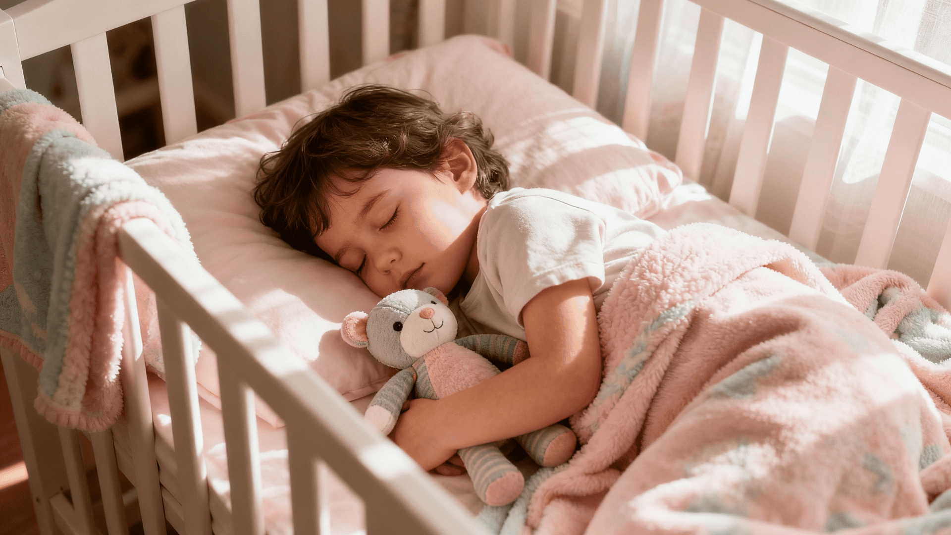 feature image when can babies sleep with a stuffed animal safely