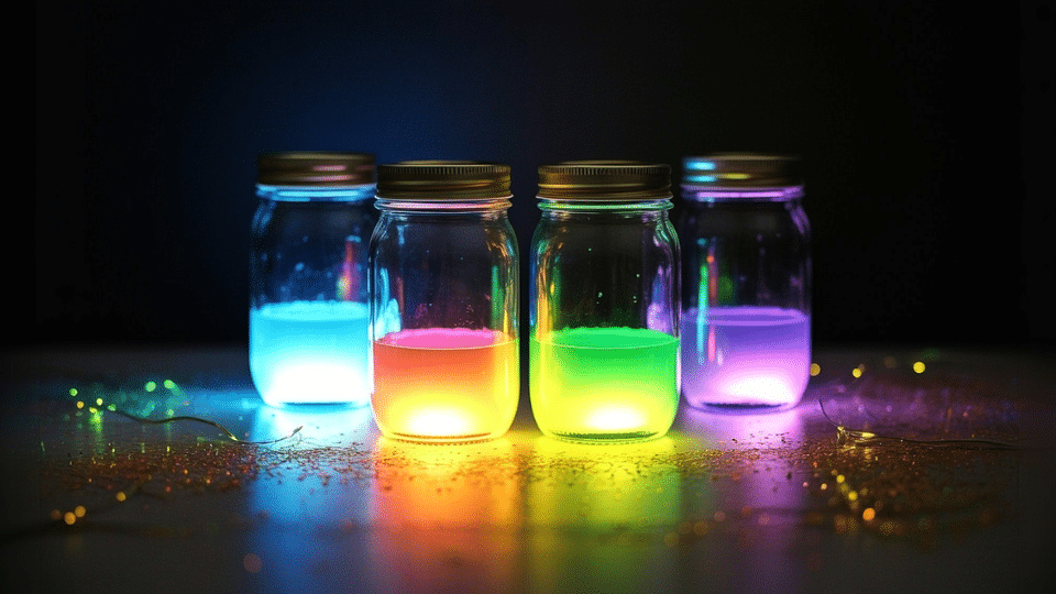 glow stick firework jars