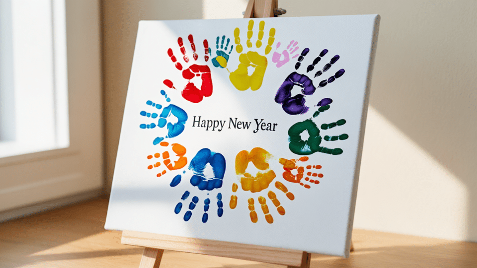 keepsake handprint canvas