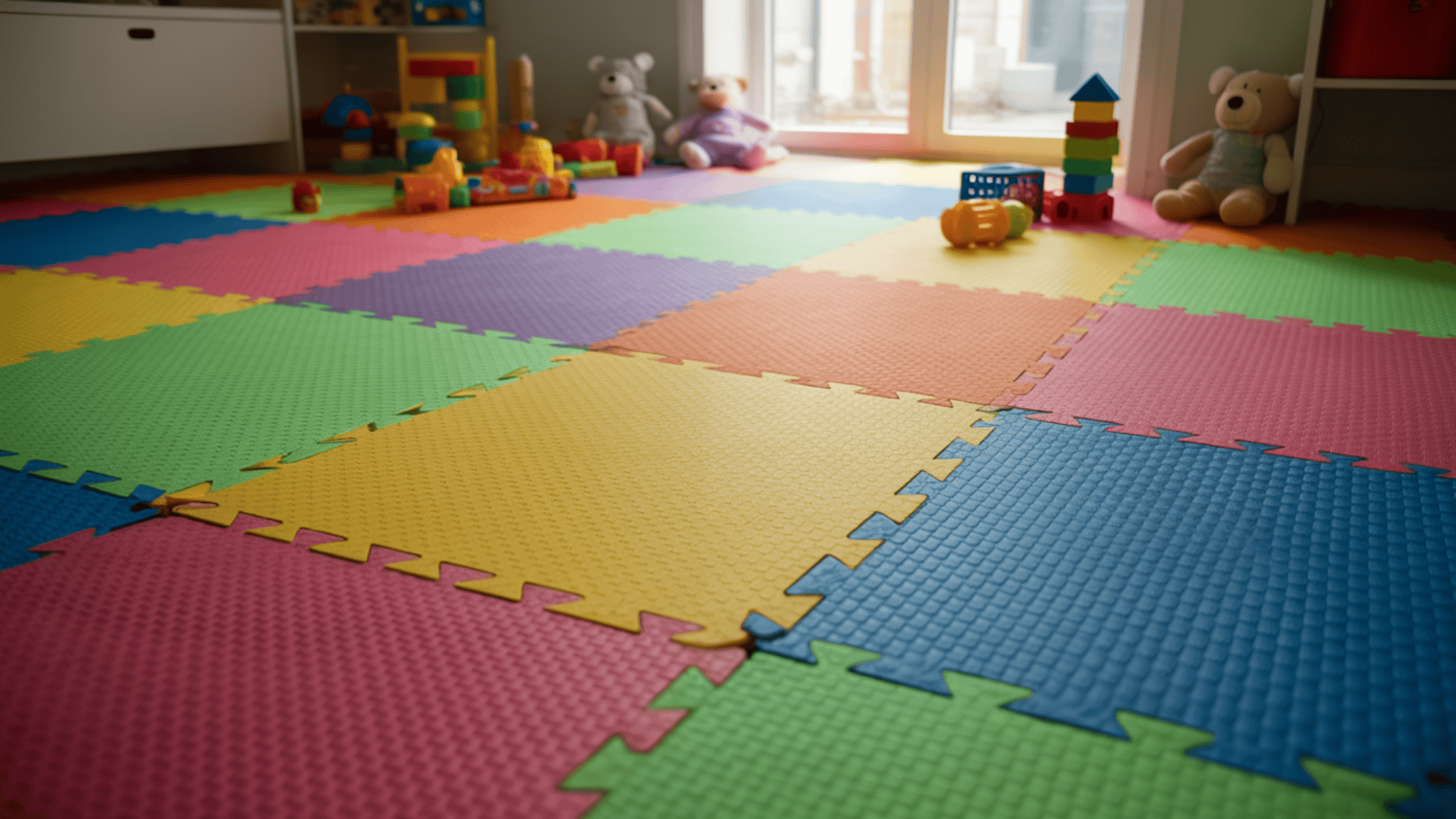 lay foam tiles